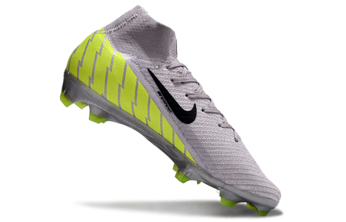 Botas De Fútbol Nike Air Zoom Mercurial Superfly 10 Elite FG -Gris/Negro/Amarillo
