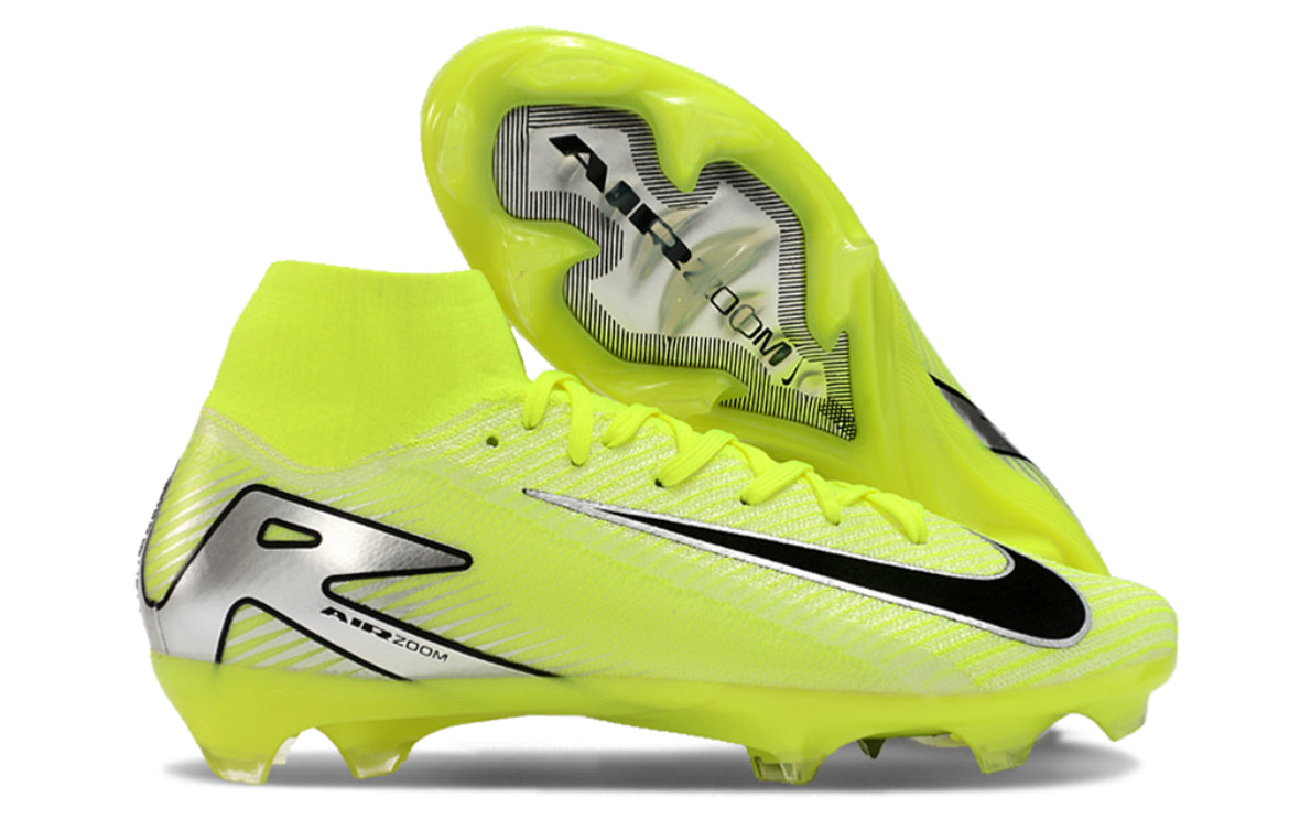 Botas de fútbol Nike Air Zoom Mercurial 10 Elite FG: Color lima