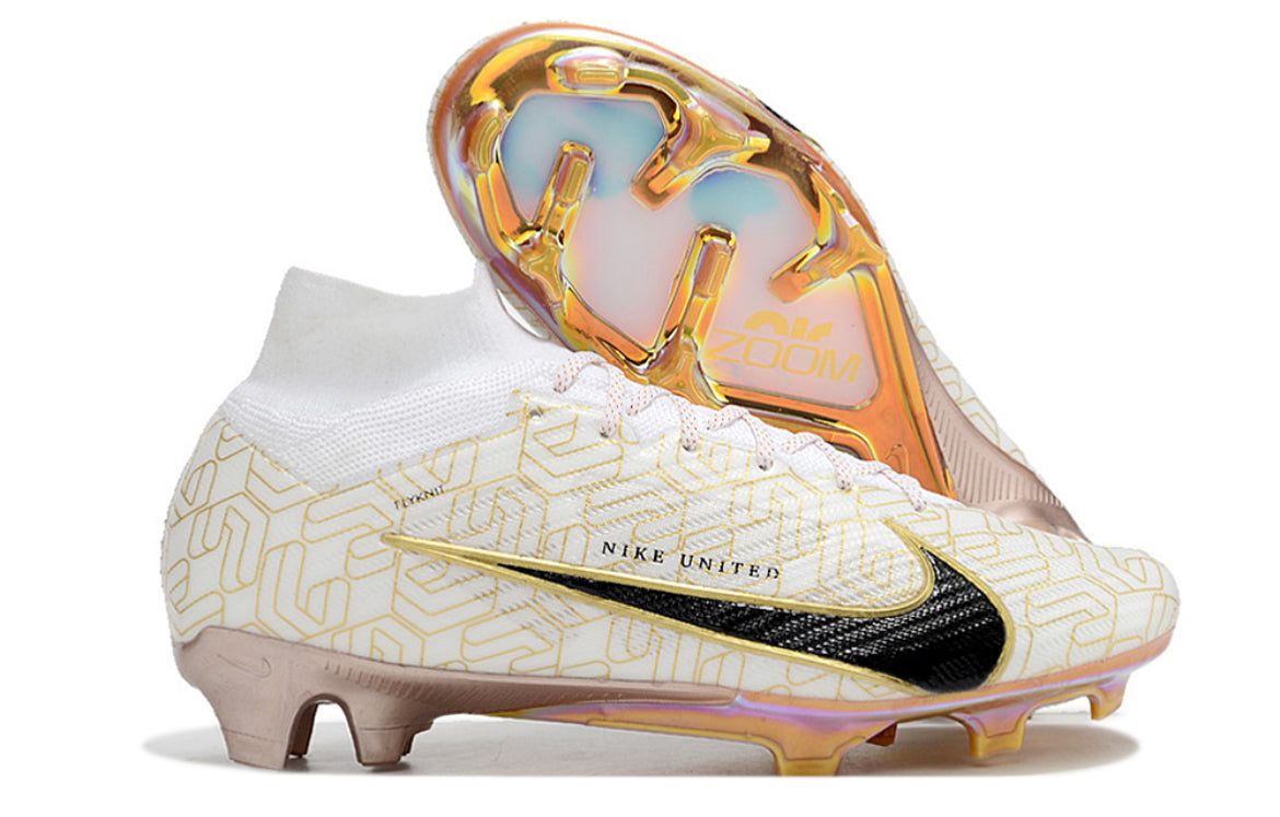 Botas de fútbol Nike Mercurial Air Zoom Superfly 9 “White Black Gold”