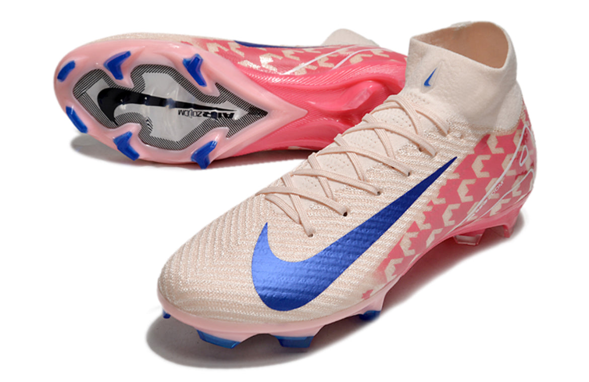 Botas De Fútbol Nike Air Zoom Mercurial Superfly 10 Elite FG: Rosa, Azul Y Rojo