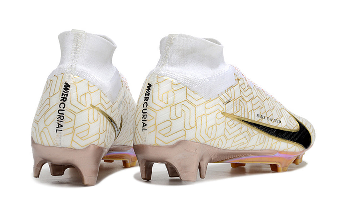 Botas de fútbol Nike Mercurial Air Zoom Superfly 9 “White Black Gold”