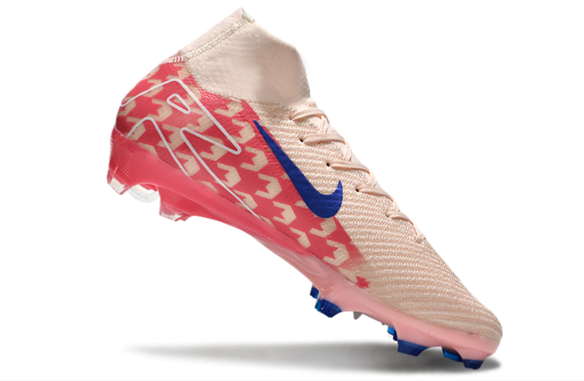 Botas De Fútbol Nike Air Zoom Mercurial Superfly 10 Elite FG: Rosa, Azul Y Rojo