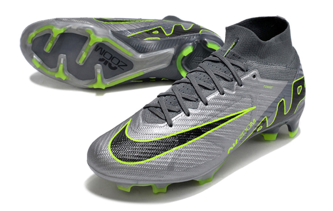 Nike Mercurial Superfly 9 Elite FG Silver/green