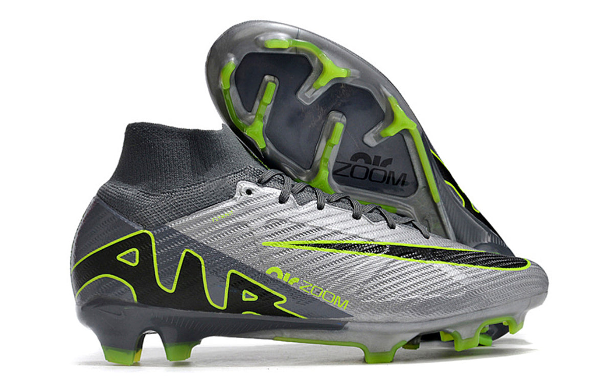 Nike Mercurial Superfly 9 Elite FG Silver/green