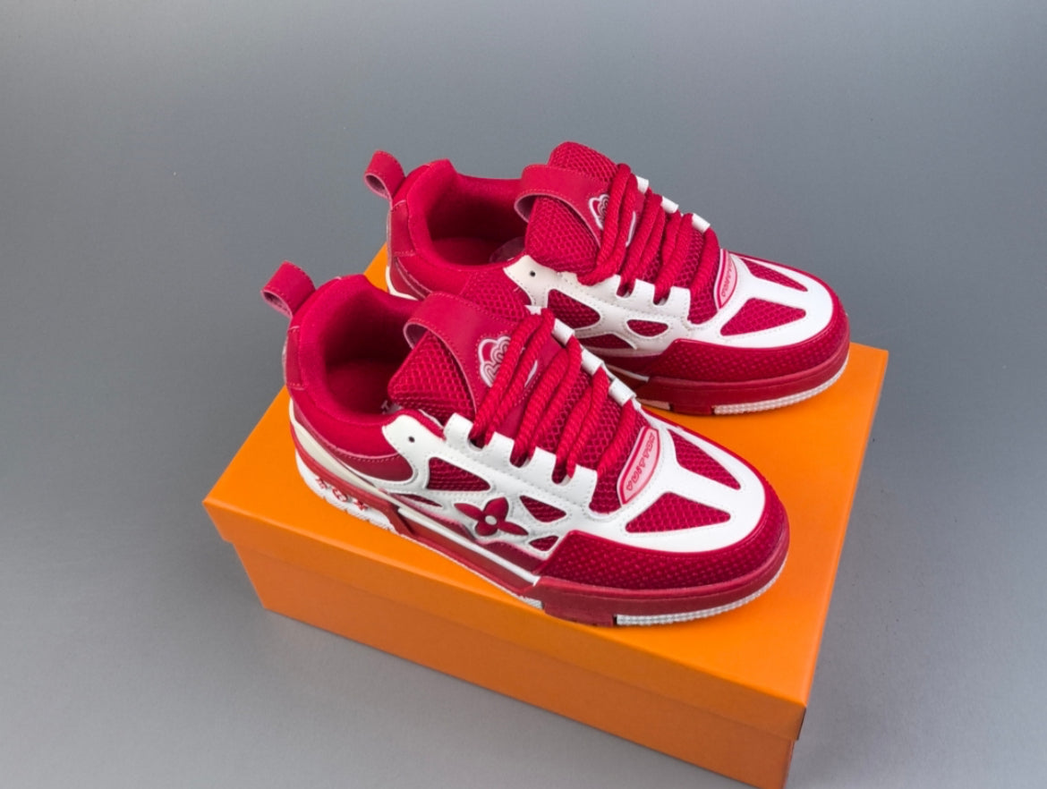 Shoes Louis Vuitton Skate, Red and white