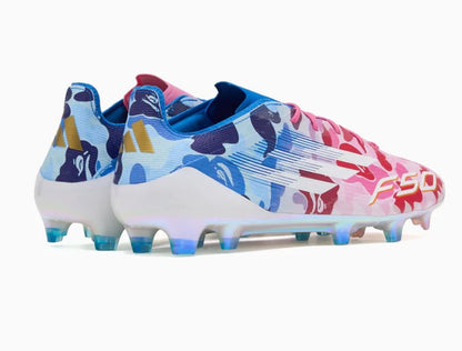 Adidas F50 X Bape “Pink & blue”