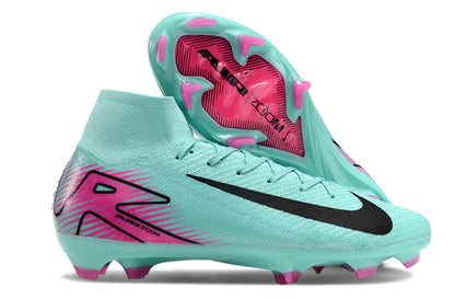 Botas de Fútbol Nike Air Zoom Mercurial Superfly 10 Elite FG: Jade/Negro/Rosa