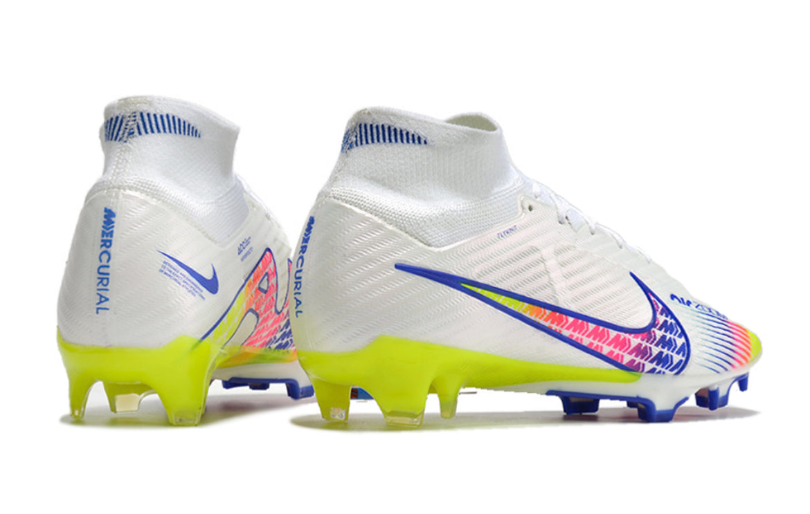 Nike Air Zoom Mercurial Superfly 9 FG (Blanco, Rosa y Rojo)