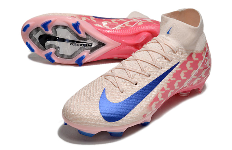 Botas De Fútbol Nike Air Zoom Mercurial Superfly 10 Elite FG: Rosa, Azul Y Rojo