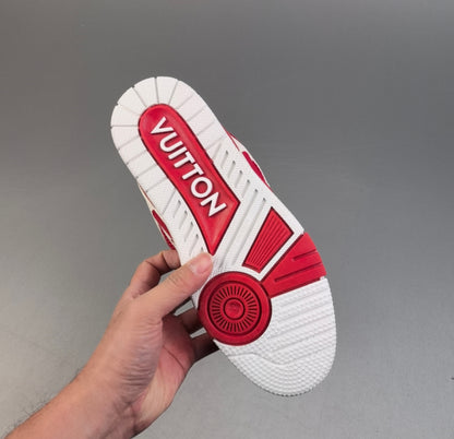 Shoes Louis Vuitton Skate, Red and white