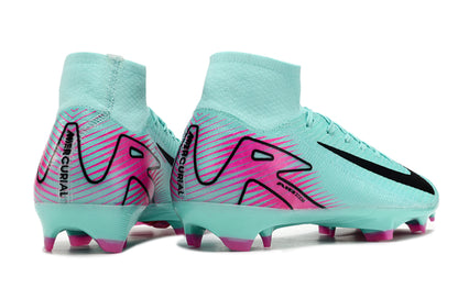 Botas de Fútbol Nike Air Zoom Mercurial Superfly 10 Elite FG: Jade/Negro/Rosa
