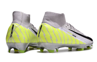 Botas De Fútbol Nike Air Zoom Mercurial Superfly 10 Elite FG -Gris/Negro/Amarillo