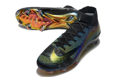 Botas Nike Zoom Mercurial Superfly X Elite FG Negro Violeta con toques de brillo