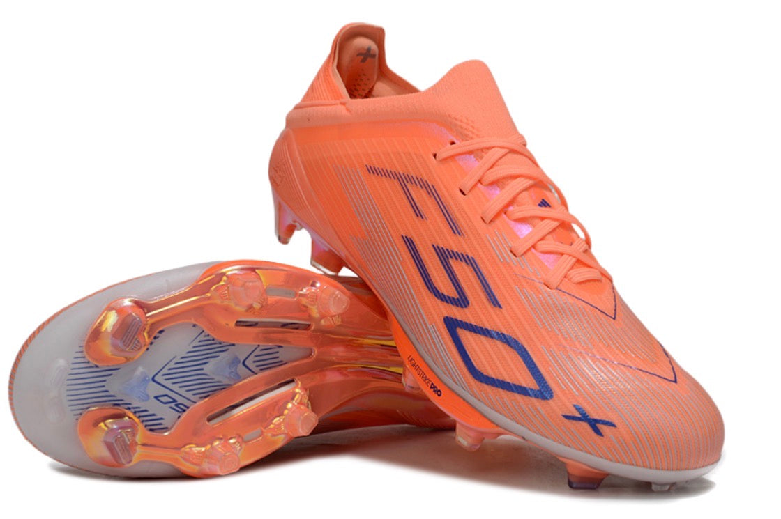 Adidas F50 Coral Blaze plus Laceless Elite FG