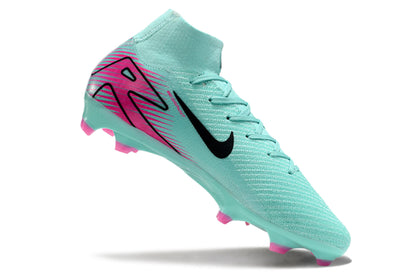 Botas de Fútbol Nike Air Zoom Mercurial Superfly 10 Elite FG: Jade/Negro/Rosa