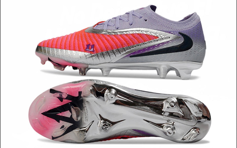 Nike Phantom 6 Elite FG Low Orange, silver and grey