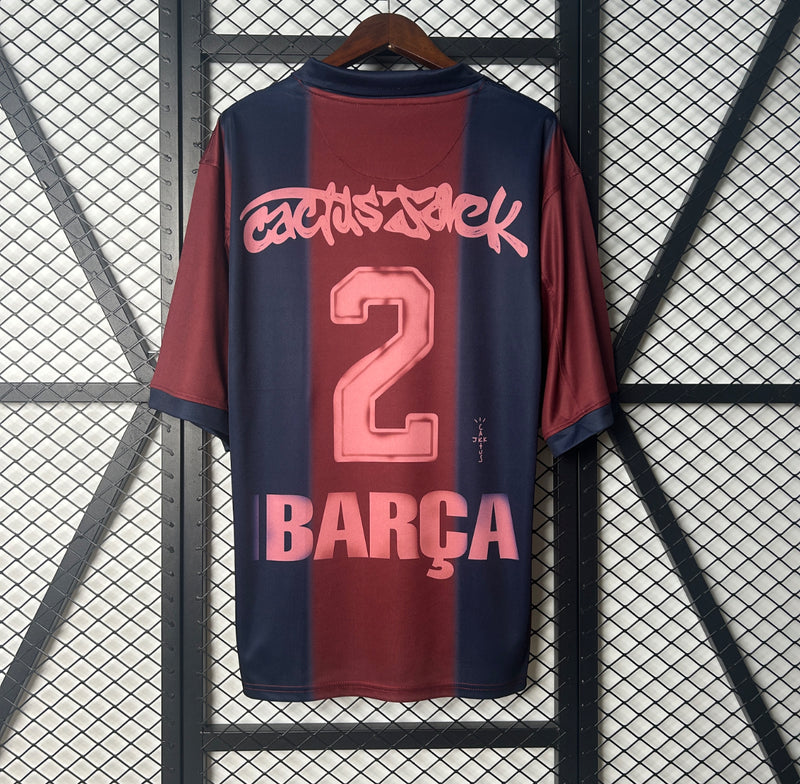 Barcelona X Travis Scott  Shirt 24/25, “Catcus Jack”